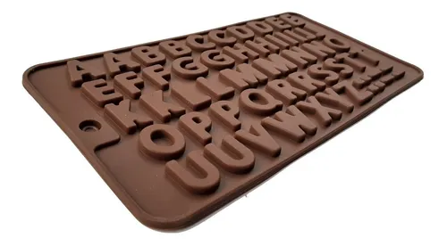 Molde Silicona Abecedario Letras Fondant Chocolate Gomas