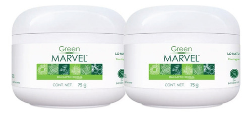 2pack Green Marvel Crema Para Dolor Muscular De 75g C/u Fragancia Aloe Vera