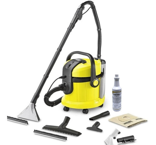 Lavadora extractora Karcher Se4001, 220 V, con detergente, color amarillo