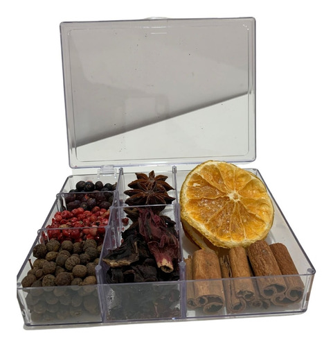 Imagem 6 de 10 de Caixa Para Presente Kit Gin Tônica 7 Especiarias Premium