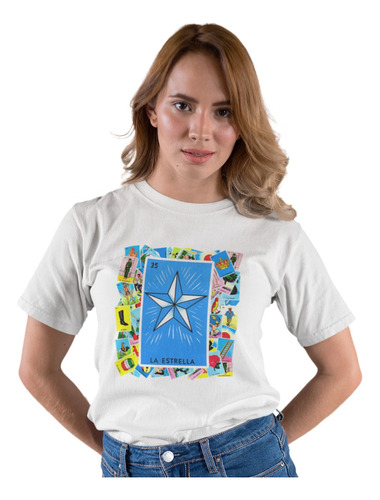 La Estrella Clásica Camiseta De Loteria Mexicana