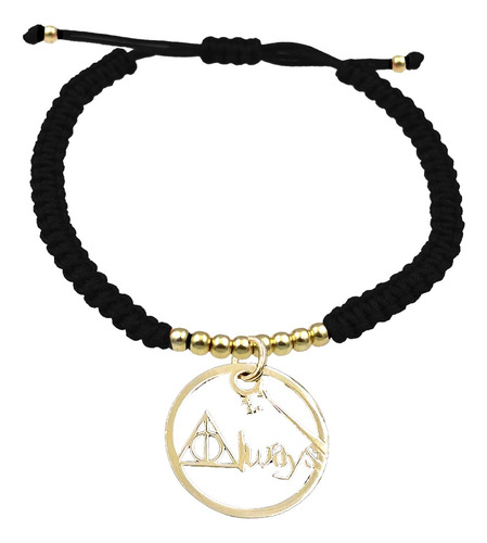 Pulsera Bolitas Always Harry Potter Plata 925 Baño Oro 24k N