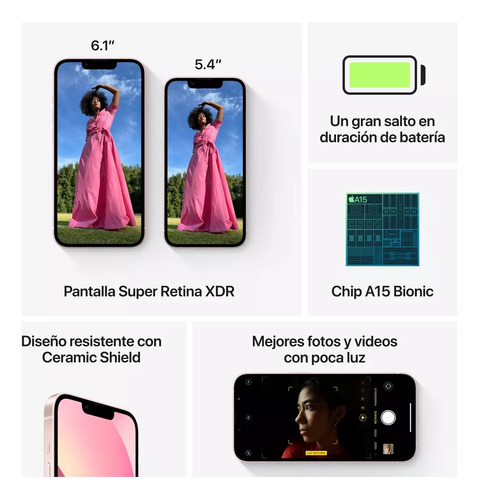 Apple iPhone 13 (128 Gb) - Rosa (Usado)