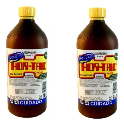 Hortal Liquido 1 Litro Insecticida Hormigas X 2 Unid