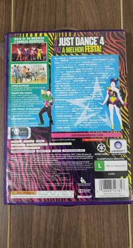 Just Dance 4 Xbox 360 Midia Fisica Kinect Em Português