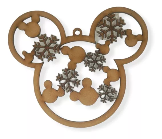 36 Esferas Navideñas Mickey Mouse Navidad Mdf