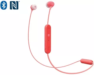 Audífonos Sony Wi-c300r Rojo/nfc/bluetooth/manos Libres