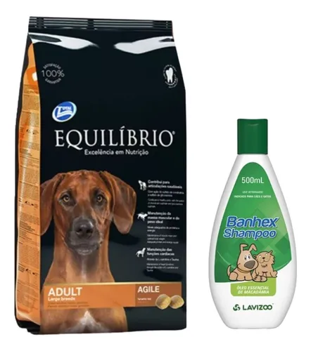 comprar Equilibrio Raza Grande 15 Kg + Shampoo Macadamia 500 Ml