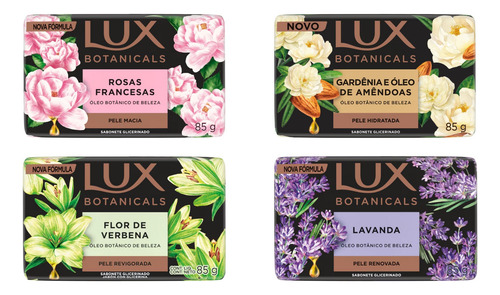 Sabonetes Lux Botanicals 85g Kit C/8 Unidades -1 De Cada Wxz
