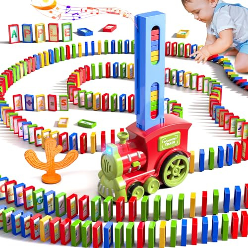 Doloowee Domino Train Toys, 307 Piezas De Juguetes Divertido