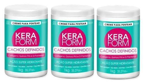 Creme Para Pent Keraform 1k Cachos Definidos ( 3 Potes)