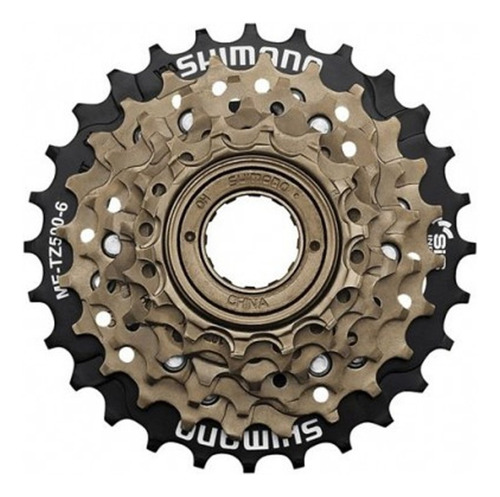 Piñón Shimano 6v Mf-tz500-6 Bicicleta Por Bicicleteria A.g. Dorado 14 28