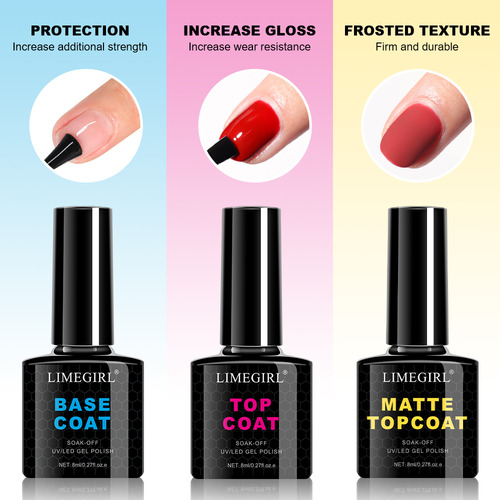 Esmalte De Uñas En Gel De 30 Unidades/6 Colores Con Lámpara