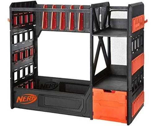 Rack De Dardos Nerf Elite Blaster Con Estantes Y Cajones