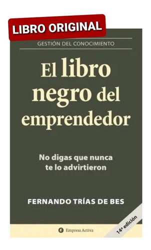 El Libro Negro Del Emprendedor ( Nuevo Y Original )