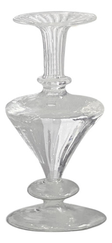 Jarrón De Cristal Con Arreglo Floral, Adorno De Mesa,