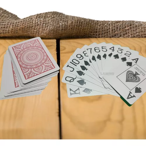 Jogo de Baralho de plastico 108 cartas Paciência Pife Cartas em