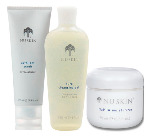 Skin Care Nuskin, Limpiadora, Exfoliante Y Crema Hidratante