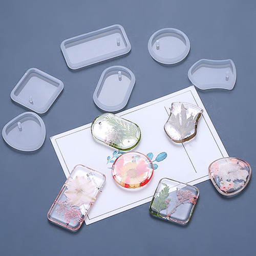 Juego De Moldes De Silicona Con Forma De Llavero Para Hacer