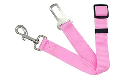 Correa Cinturón De Seguridad Ajustable Para Perros (rosa)