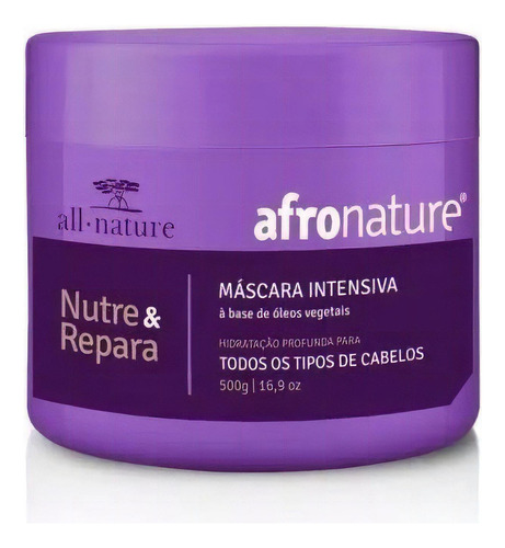 Máscara Afro Nature De Tratamento Intensivo All Nature 500g