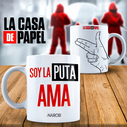 Taza Personalizada La Casa De Papel Modelo 04