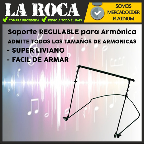 Kit Armonica Golden Cup + Soporte Armonica - Envios Cuotas