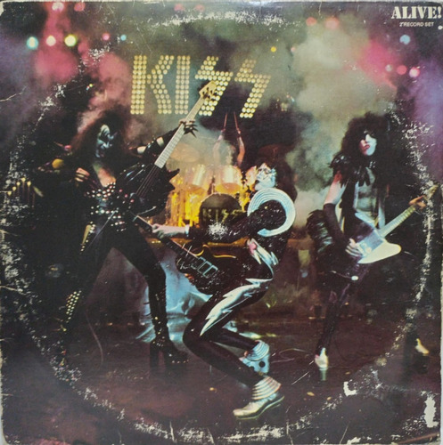 Kiss  Alive! Lp Doble Made In Usa 1975 Con Gatefold
