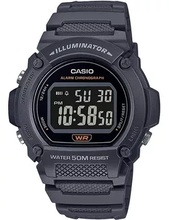 Reloj Casio Iluminator - W-219h-8bvcf,100% Original Y