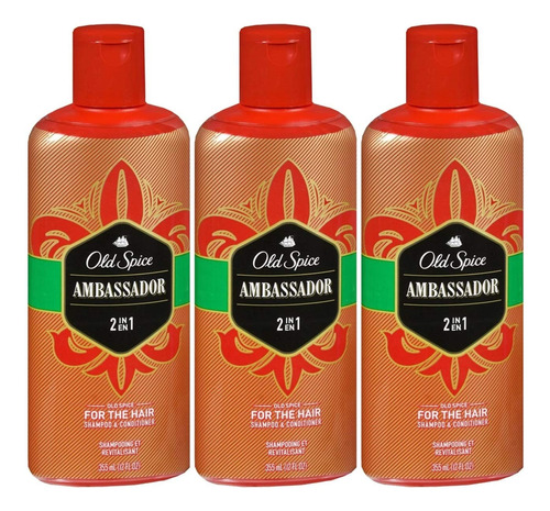 Old Spice Ambassador Champú Y Acondicionador 2 En 1, 12 On.