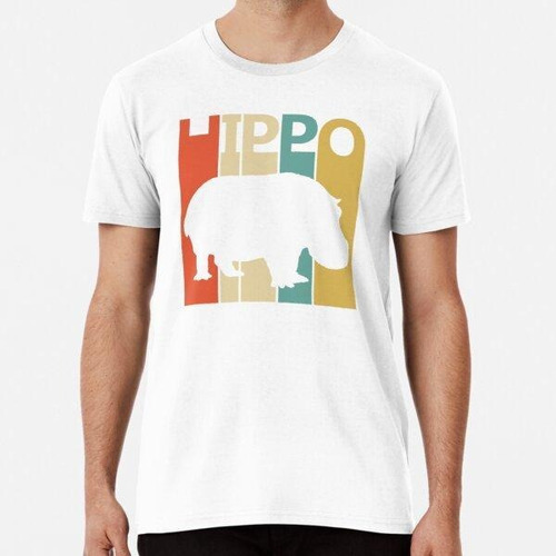 Remera Cute Adorable Animal Hippopotamus Algodon Premium