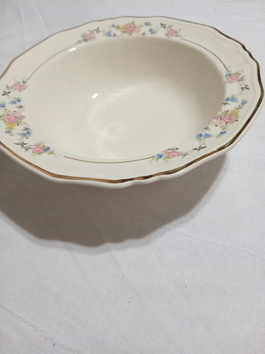 Bols Ensaladera Porcelana Inglesa No Se Envia Crema (Usado)