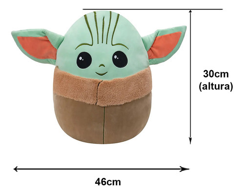 Sunny Bichinho Pelúcia Squishmallows Baby Yoda Star Wars