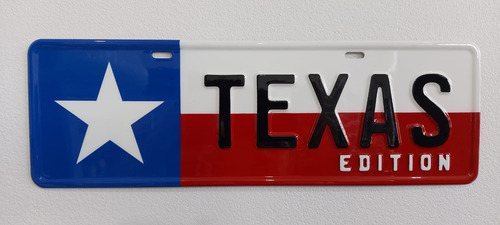 Placa De Carro Decorativa Personalizada Texas Edition Texas Edition