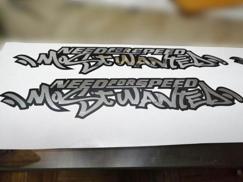 3 Sticker Autoadhesivo!!! Need For Speed Most Wanted!!! 30cm