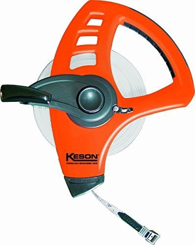 Keson Flt18m165 Freewheeling Fiberglass Tape Measure With Do