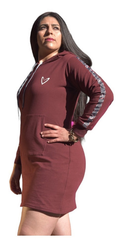 Vestido Sudadera Deportivo Para Mujer Casual Hoodie