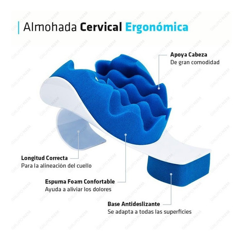 Almohada Inteligente Cuello Cervical Masaje Quiropráctica