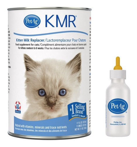 Kmr Sustituto De Leche Líquida Gatitos De 325ml + Biberón