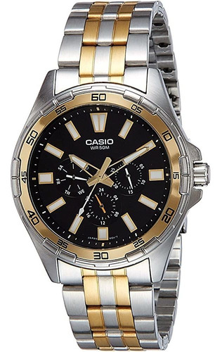 Casio Mtd-300sg-1av Reloj De Acero Inoxidable 50m Para Hombr