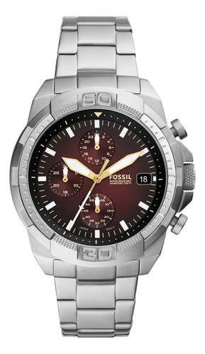 Reloj Fossil Fs5878 Para Hombre Cronografo Fechador Am/pm