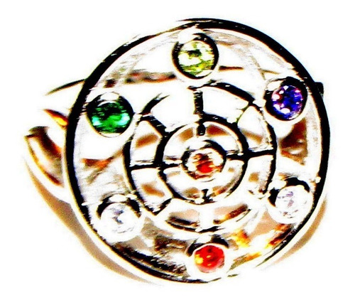 Anillo/plata 925 Maciza/piedras De  Turquía/multicolor