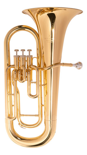 Bombardino Euphonium Michael Wepm40n 3 Pistos Laqueado Sib Cor Dourado