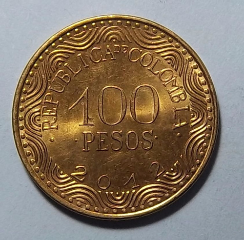 Colombia 100 Pesos 2012 Sin Circular Km 285.2