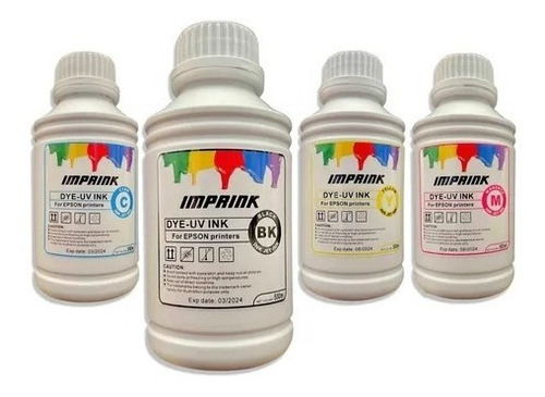 Tinta Imprink Dye Uv Coreana Para Todas Impres Epson 500ml