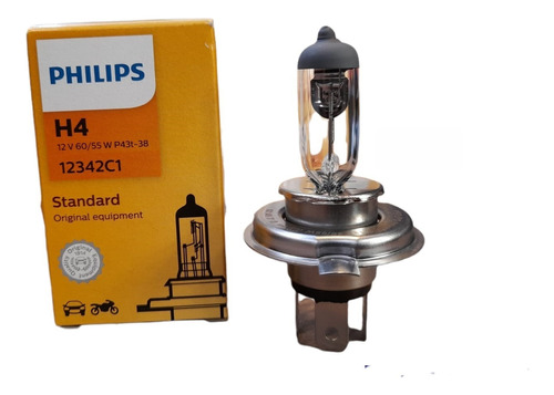 Ampolleta (bombilla) Philips H4  12v  60/55w P43t-38