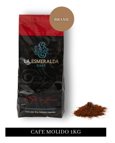 Café Molido La Esmeralda Santos Brasileño Premium - 1 Kg