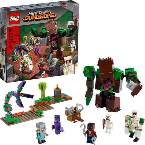 Lego Minecraft La Abominación De La Jungla 489 Pcs Bentancor