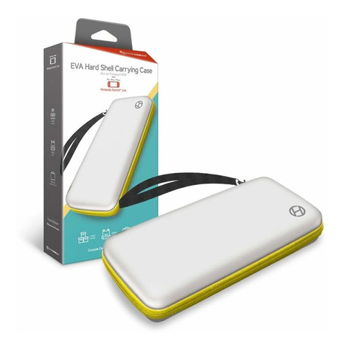 Estuche Rígido De Eva   Switch Lite Blancoamarillo