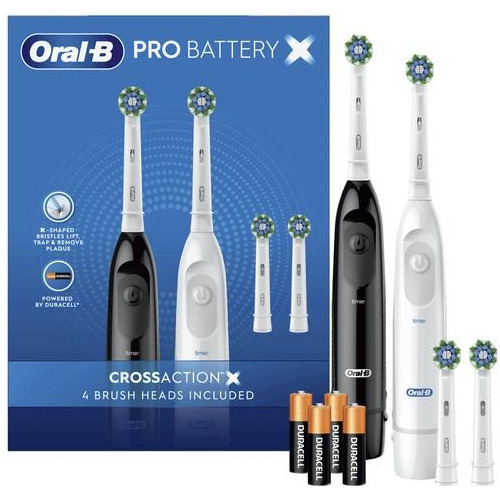 Juego Cepillos Eléctricos Pro Battery Negr Blanco 2und Oralb